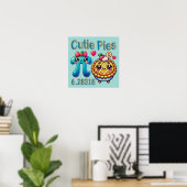 Poster Symbole Pi mignon et pie Pie Pie Pie (Bureau à domicile)