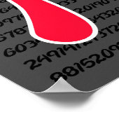 Poster SYMBOLE Pi Rouge Scarlet (Coin)