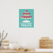 Poster SYMBOLE Pink Cupcake Tower Sweet Traitements (Cuisine)