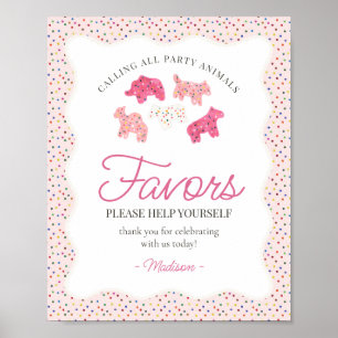 Poster Symbole Pink Frosted Animal Cookies Sprinkle Faveu