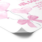 Poster Symbole Pink Heart Valentine's Birthday Time Capsu (Coin)