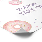 Poster Symbole Pink Pastel Donut Anniversaire Faveurs (Coin)