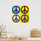 Poster Symbole Pop Art Peace (Cuisine)