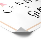 Poster Symbole Posh Pink Coquette Cartes et Cadeaux (Coin)