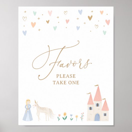 Poster Symbole Princess Birthday Party Faveurs (Devant)