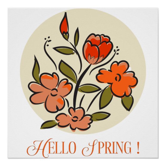 Poster Symbole printemps (Devant)