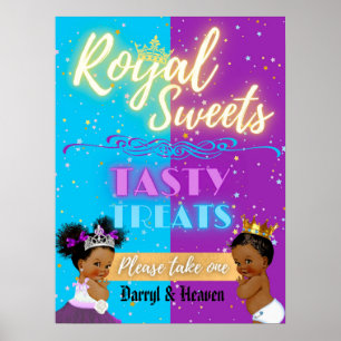 Poster Symbole Purple Blue Afro Genre Révéler Royal Sweet