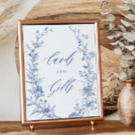 Poster Symbole quelque chose de bleu Fête des mariées car<br><div class="desc">Symbole quelque chose de bleu Fête des mariées cartes et cadeaux</div>