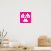Poster Symbole radioactif rose chaud (Cuisine)