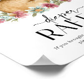 Poster SYMBOLE RaffLE DE DÉBIT DE Baby shower (Coin)