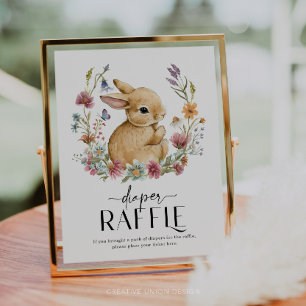 Poster SYMBOLE RaffLE DE DÉBIT DE Baby shower