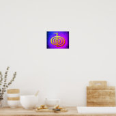 Poster Symbole Reiki CHO KU REI PAPIER MATCH (Cuisine)
