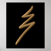 Poster Symbole Reiki de guérison Raku, main dessinée (Devant)