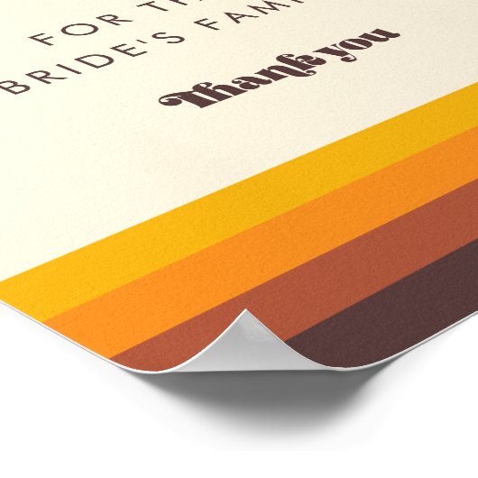 Poster Symbole Réservé de mariage des années 60 rétro (Coin)