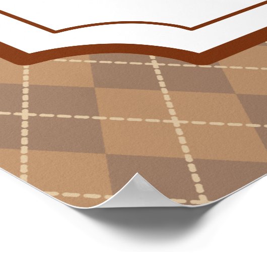 Poster Symbole rétro Chocolates (Coin)