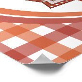 Poster Symbole rétro du bon thanksgiving béni (Coin)