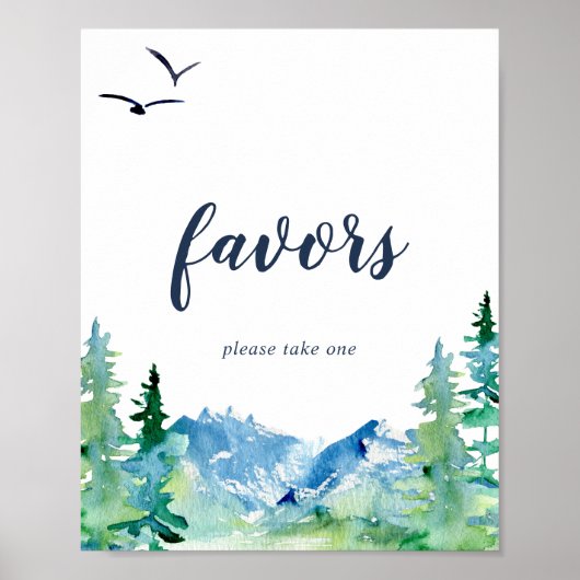 Poster Symbole Rocky Mountain Wedding Favors (Devant)