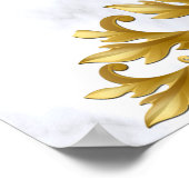 Poster Symbole romantique du Mariage Tropical (Coin)