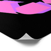 Poster Symbole rose (Coin)