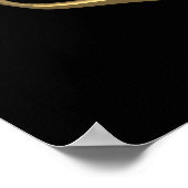 Poster Symbole Rose "3D" d'or (Coin)