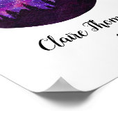 Poster Symbole rose Constellation Aquarius Horoscope Cade (Coin)