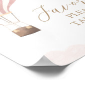 Poster Symbole Rose Hot Air Balloon Anniversaire Faveurs (Coin)