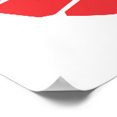 Poster Symbole rouge bien fait (Coin)