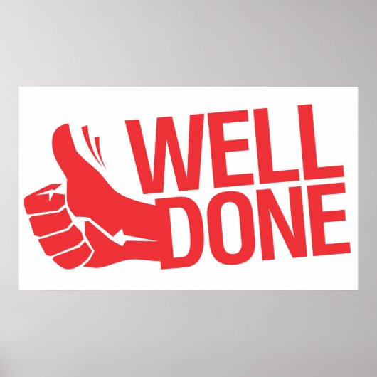 Poster Symbole rouge bien fait (Devant)