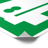 Poster Symbole routière (Coin)