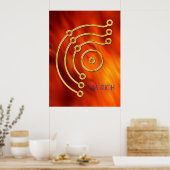 Poster Symbole RUNA / OR, JE SUIS RICHE (Cuisine)
