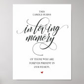 Poster Symbole Rustique élégant de table de mariage (Devant)