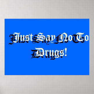 Poster Symbole scolaire Anti-drogue