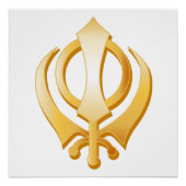 Poster Symbole sikh (Devant)