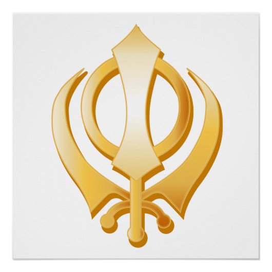 Poster Symbole sikh (Devant)