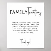 Poster Symbole Simple Moderne Neutre Traditions Familiale (Devant)