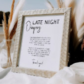 Poster Symbole simple Neutre Neutre Late Night Diapeurs