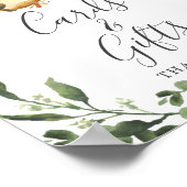 Poster Symbole Sloth Baby shower Cartes et cadeaux (Coin)