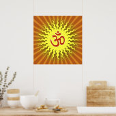 Poster Symbole spirituel Om (Cuisine)