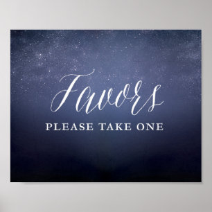 Poster Symbole Starry Night Sky Celestial Star Faveurs