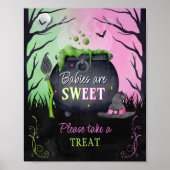Poster SYMBOLE SUCRE Baby shower Halloween (Devant)