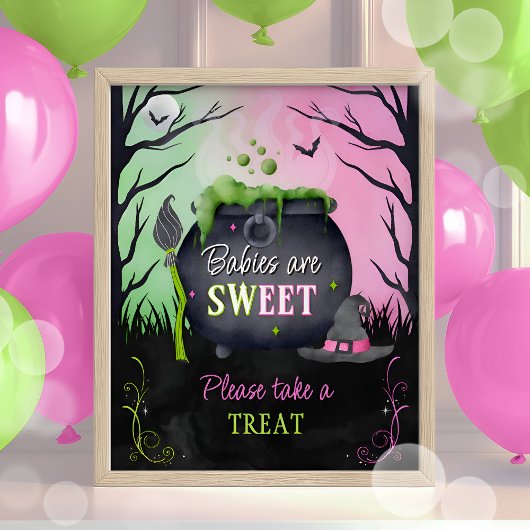 Poster SYMBOLE SUCRE Baby shower Halloween