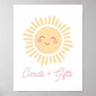 Poster Symbole Sunshine Sun Anniversaire Cartes et cadeau