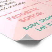 Poster SYMBOLE super D'ANNIVERSAIRE DE LA BAIE RÉtro (Coin)