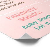 Poster SYMBOLE super D'ANNIVERSAIRE DE LA BAIE RÉtro (Coin)