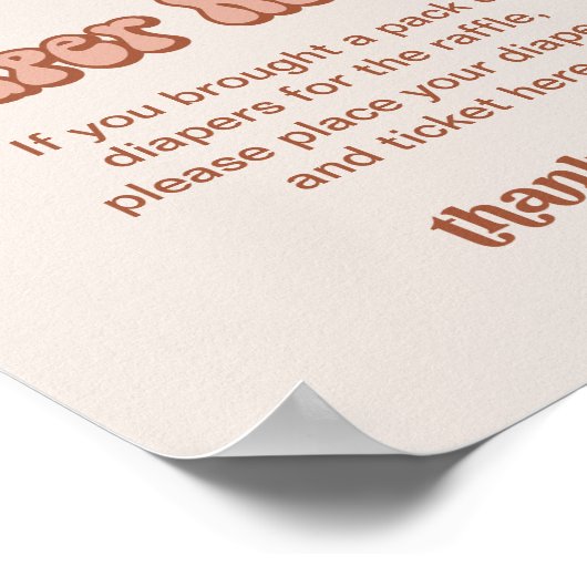 Poster SYMBOLE super DU Déchet Bébé (Coin)