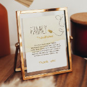 Poster Symbole Sweet Bumblebee Baby shower Famille Tradit