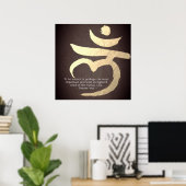 Poster SYMBOLE SYMBOLE SYMBOLE LAM mantra de Yoga Studio  (Bureau à domicile)