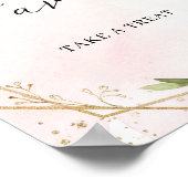 Poster Symbole tendance rouge merlot rouge foncé fleuri o (Coin)