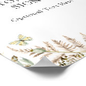 Poster Symbole texte personnalisé des boutons Boho (Coin)