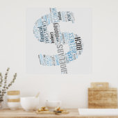 Poster Symbole texte saisi par l'argent | Cadeaux profess (Cuisine)